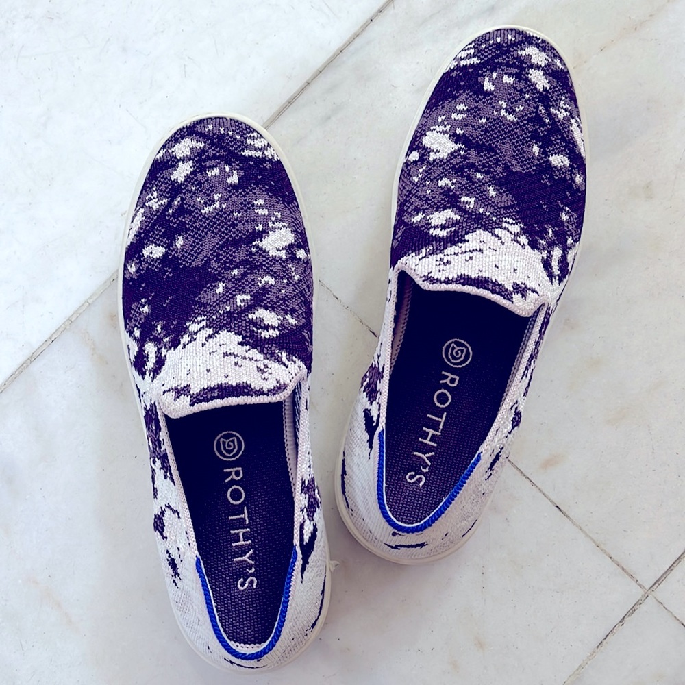 - Rothy’s Shibori Ocean Iris Sneakers